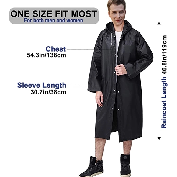 Reusable Raincoat with Hoods and Sleeves - Reusable Raincoat with Hoods and Sleeves - Image 5 of 6