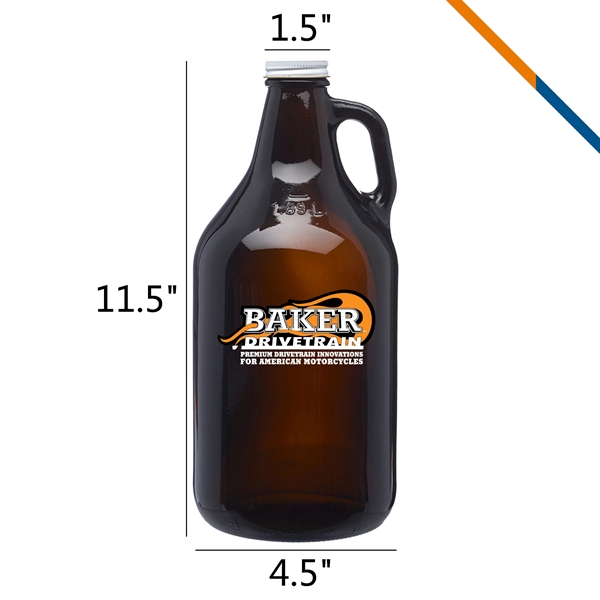 Aimee Glass Beer Growler - Aimee Glass Beer Growler - Image 2 of 4