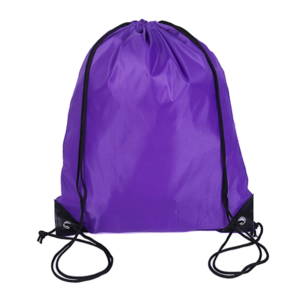 Athletic Polyester Drawstring Backpack - Athletic Polyester Drawstring Backpack - Image 2 of 11