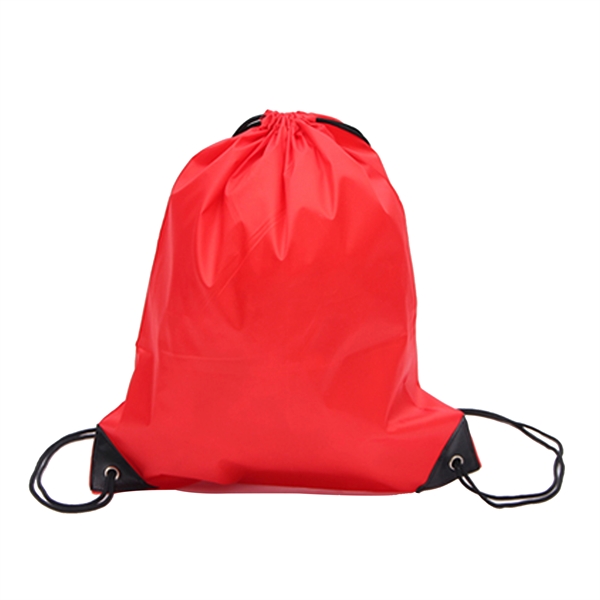 Athletic Polyester Drawstring Backpack - Athletic Polyester Drawstring Backpack - Image 7 of 11