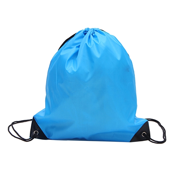 Athletic Polyester Drawstring Backpack - Athletic Polyester Drawstring Backpack - Image 8 of 11