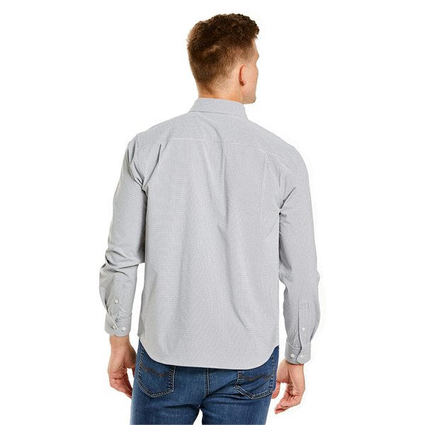 Men's Influencer Windowpane Woven Shirt - Men's Influencer Windowpane Woven Shirt - Image 3 of 8