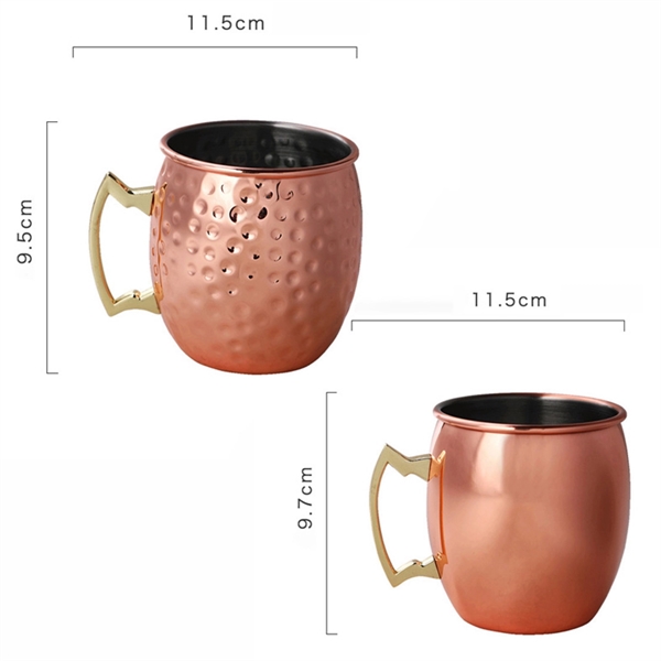 Custom Stainless Steel Copper Plated Moscow Mule Mug - Custom Stainless Steel Copper Plated Moscow Mule Mug - Image 1 of 8