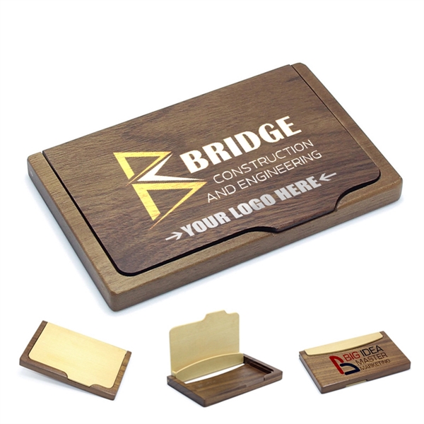 Custom Wooden Luxury Business Card Holder - Custom Wooden Luxury Business Card Holder - Image 0 of 6