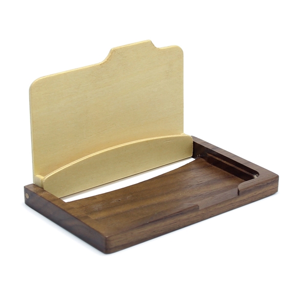 Custom Wooden Luxury Business Card Holder - Custom Wooden Luxury Business Card Holder - Image 2 of 6