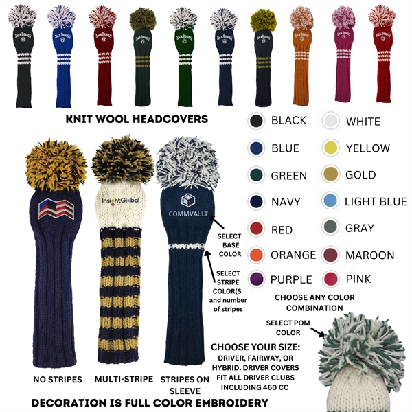 Sunfish Knit Fairway Head Cover