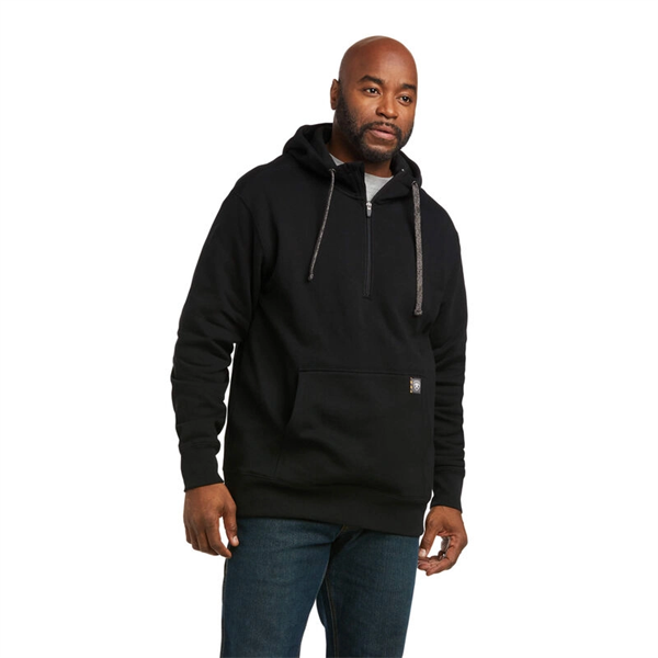 Ariat Rebar Workman 1/4 Zip Hoodie - Ariat Rebar Workman 1/4 Zip Hoodie - Image 0 of 1