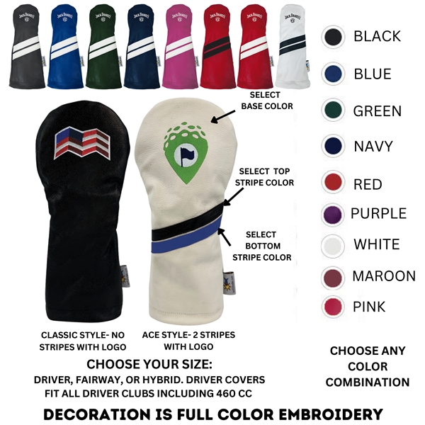 Sunfish Leather Fairway Head Cover