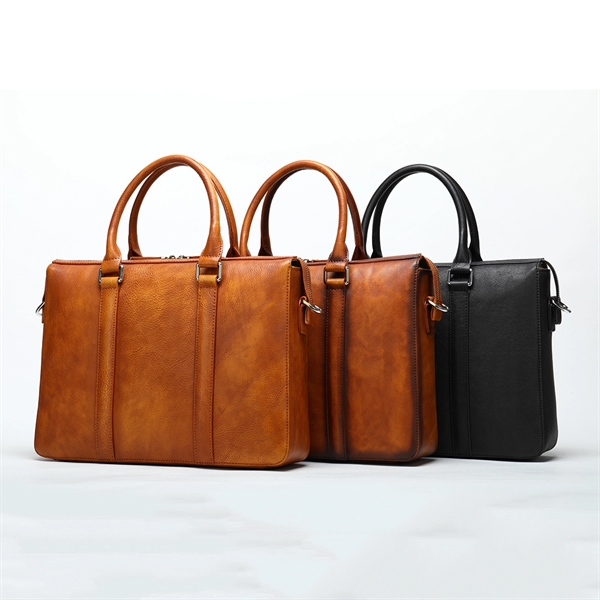 Genuine Leather Laptop Messenger Bags - Genuine Leather Laptop Messenger Bags - Image 3 of 3
