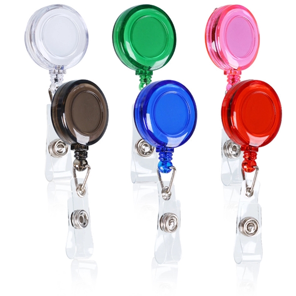 Retractable Badge Holder with Belt Clip Key Ring - Retractable Badge Holder with Belt Clip Key Ring - Image 0 of 3
