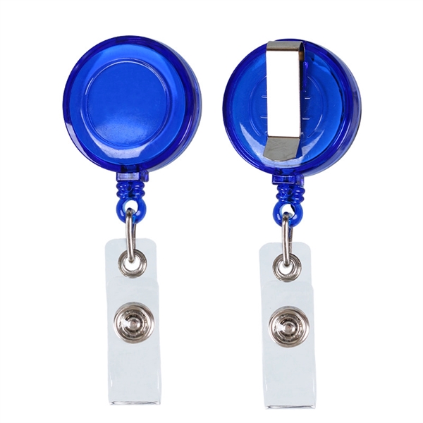 Retractable Badge Holder with Belt Clip Key Ring - Retractable Badge Holder with Belt Clip Key Ring - Image 2 of 3