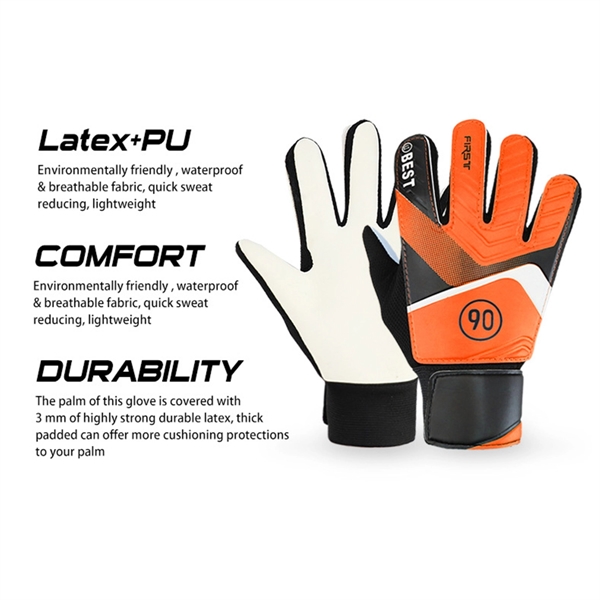 Sports Soccer Goalkeeper Football Gloves for Kids - Sports Soccer Goalkeeper Football Gloves for Kids - Image 2 of 3