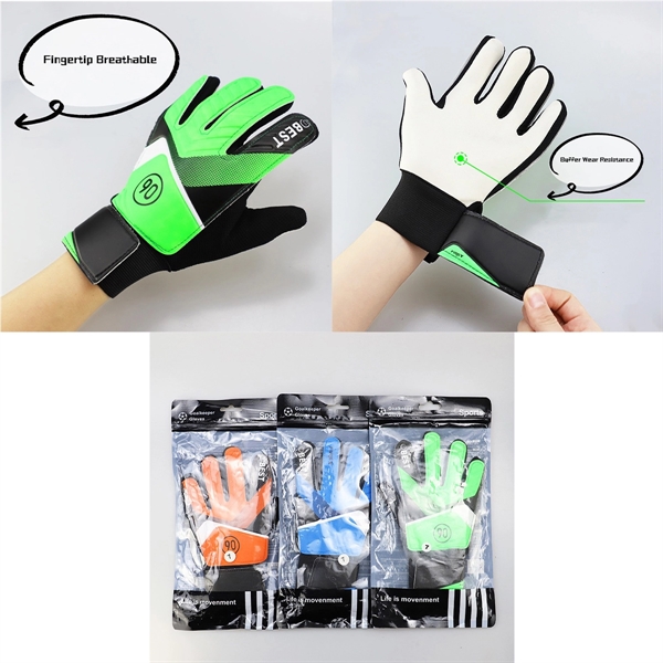 Sports Soccer Goalkeeper Football Gloves for Kids - Sports Soccer Goalkeeper Football Gloves for Kids - Image 3 of 3