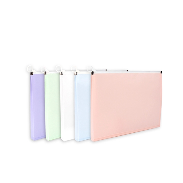 A4 Waterproof Clear Zipper Stationery File Bag - A4 Waterproof Clear Zipper Stationery File Bag - Image 1 of 5