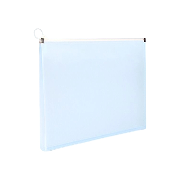 A4 Waterproof Clear Zipper Stationery File Bag - A4 Waterproof Clear Zipper Stationery File Bag - Image 3 of 5