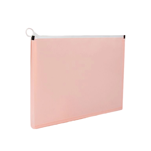 A4 Waterproof Clear Zipper Stationery File Bag - A4 Waterproof Clear Zipper Stationery File Bag - Image 5 of 5