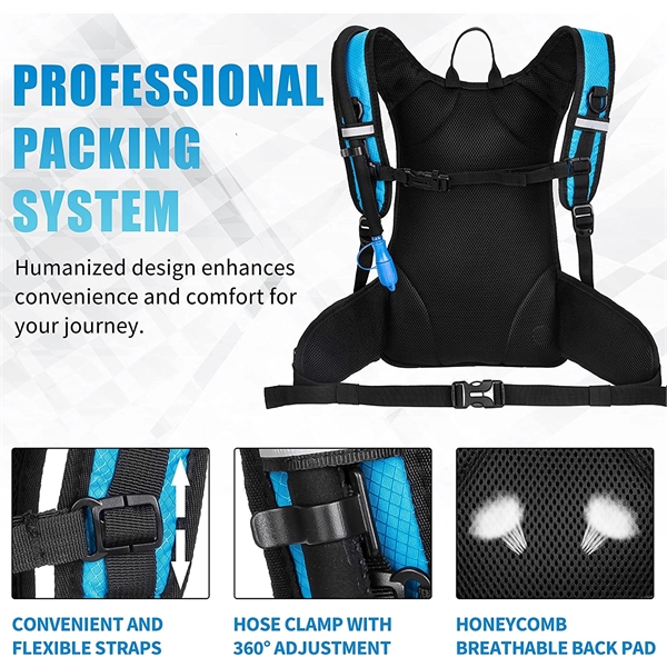 Hydration Backpack with 2L Water Bladder - Hydration Backpack with 2L Water Bladder - Image 3 of 5