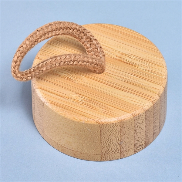 Glass Water Bottle with Bamboo Lid and Silicone 17oz - Glass Water Bottle with Bamboo Lid and Silicone 17oz - Image 1 of 3