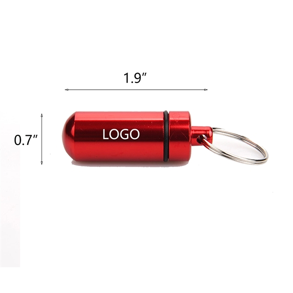 Pill Box With Keychain - Pill Box With Keychain - Image 1 of 3