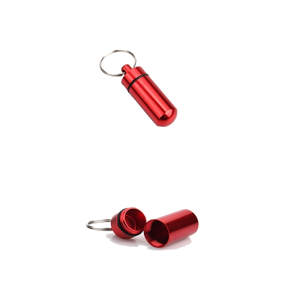 Pill Box With Keychain - Pill Box With Keychain - Image 2 of 3