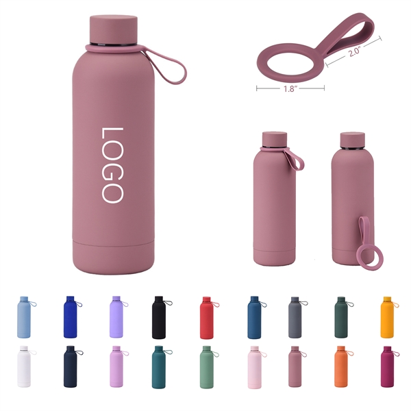 16oz Stainless Steel Thermos with Handle - 16oz Stainless Steel Thermos with Handle - Image 0 of 1