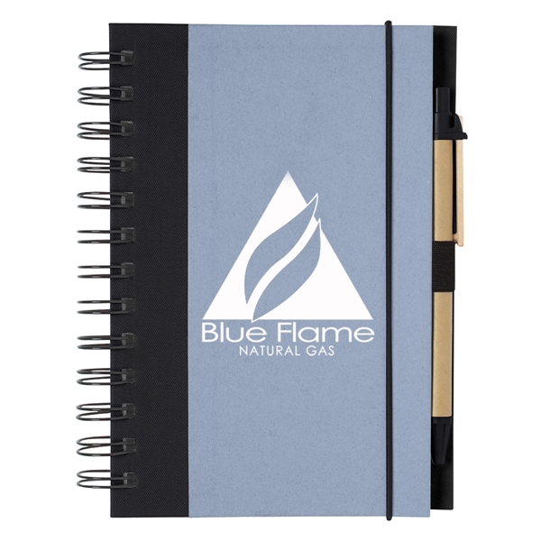 Eco-Inspired Spiral Notebook & Pen - Eco-Inspired Spiral Notebook & Pen - Image 3 of 21