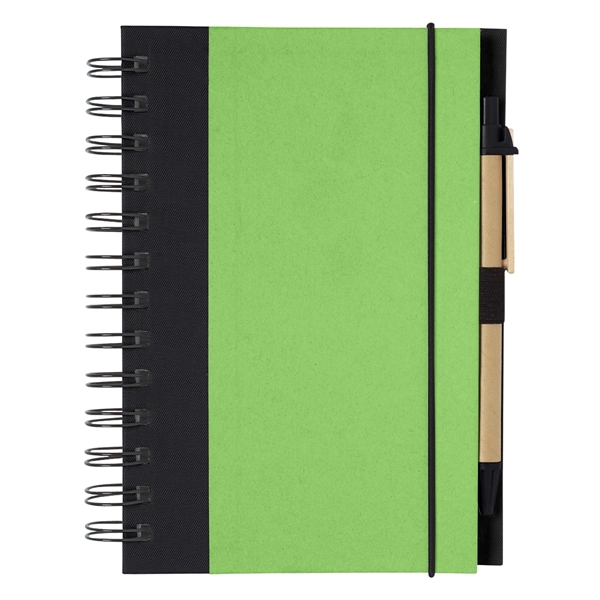 Eco-Inspired Spiral Notebook & Pen - Eco-Inspired Spiral Notebook & Pen - Image 6 of 21
