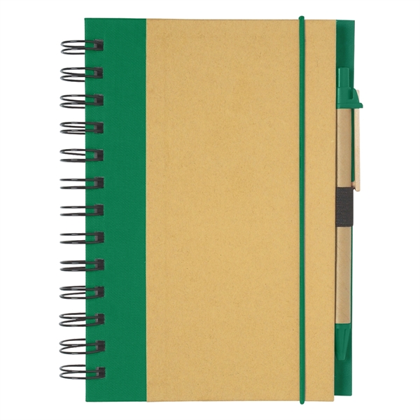 Eco-Inspired Spiral Notebook & Pen - Eco-Inspired Spiral Notebook & Pen - Image 13 of 21