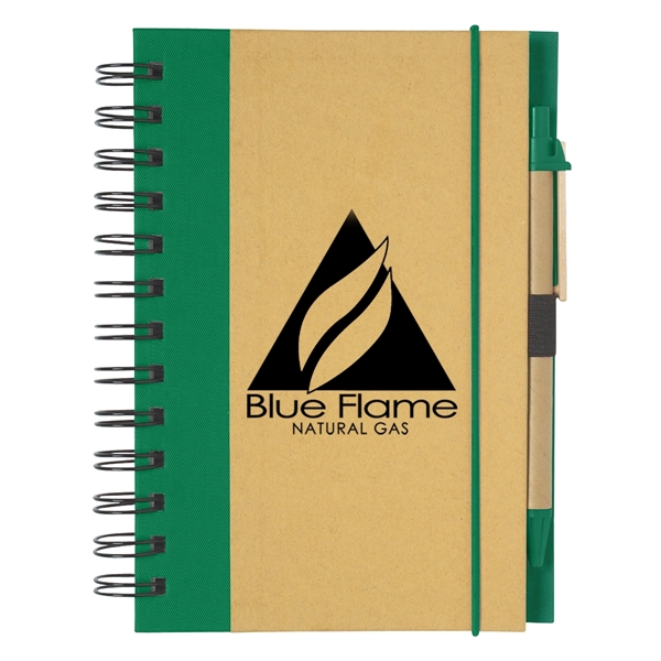 Eco-Inspired Spiral Notebook & Pen - Eco-Inspired Spiral Notebook & Pen - Image 14 of 21