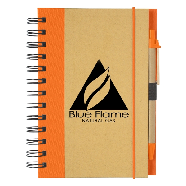 Eco-Inspired Spiral Notebook & Pen - Eco-Inspired Spiral Notebook & Pen - Image 15 of 21