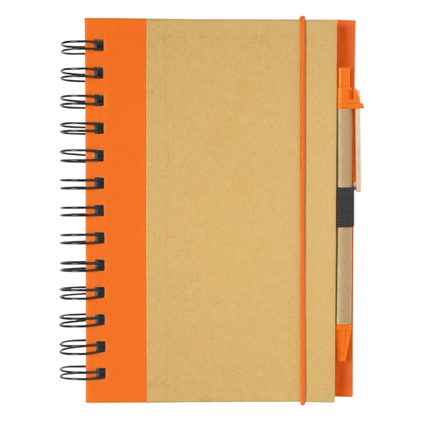 Eco-Inspired Spiral Notebook & Pen - Eco-Inspired Spiral Notebook & Pen - Image 16 of 21