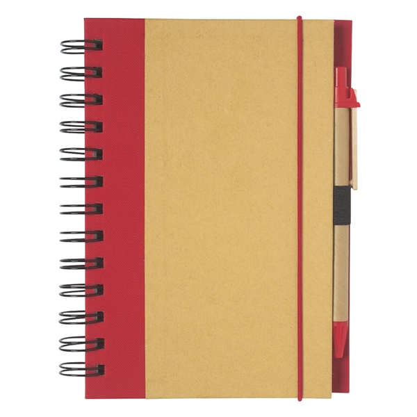 Eco-Inspired Spiral Notebook & Pen - Eco-Inspired Spiral Notebook & Pen - Image 18 of 21