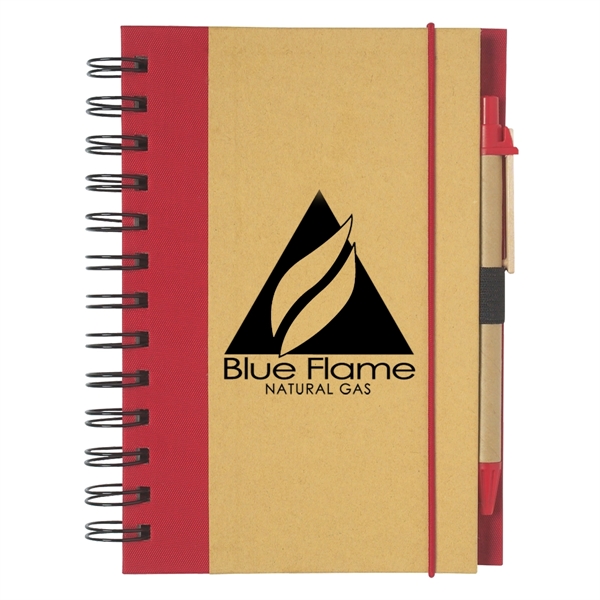 Eco-Inspired Spiral Notebook & Pen - Eco-Inspired Spiral Notebook & Pen - Image 17 of 21