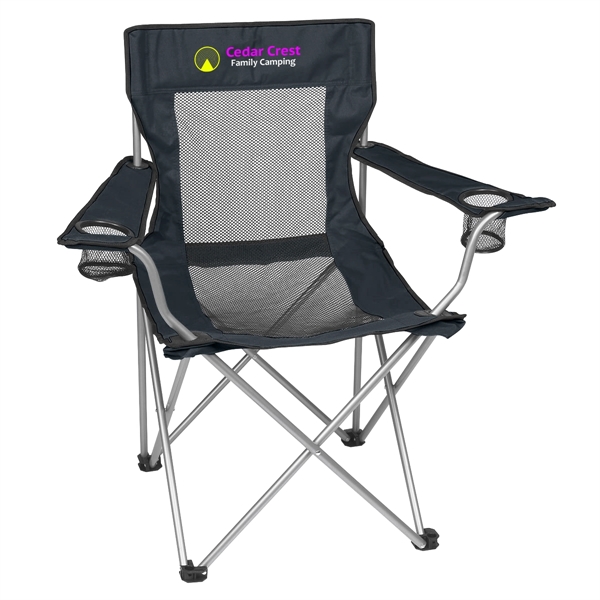 Mesh Folding Chair With Carrying Bag - Mesh Folding Chair With Carrying Bag - Image 3 of 7