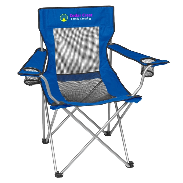 Mesh Folding Chair With Carrying Bag - Mesh Folding Chair With Carrying Bag - Image 6 of 7
