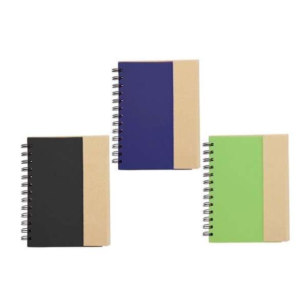 Eco-friendly Magnetic Two-Tone Spiral Notebook - Eco-friendly Magnetic Two-Tone Spiral Notebook - Image 3 of 3