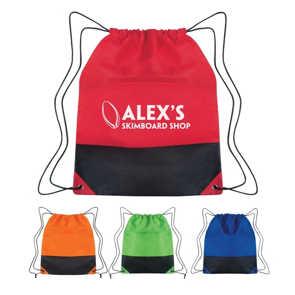 Non-Woven Two-Tone Drawstring Sports Pack - Non-Woven Two-Tone Drawstring Sports Pack - Image 0 of 12
