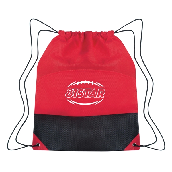 Non-Woven Two-Tone Drawstring Sports Pack - Non-Woven Two-Tone Drawstring Sports Pack - Image 3 of 12
