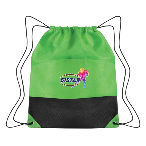 Non-Woven Two-Tone Drawstring Sports Pack - Non-Woven Two-Tone Drawstring Sports Pack - Image 5 of 12