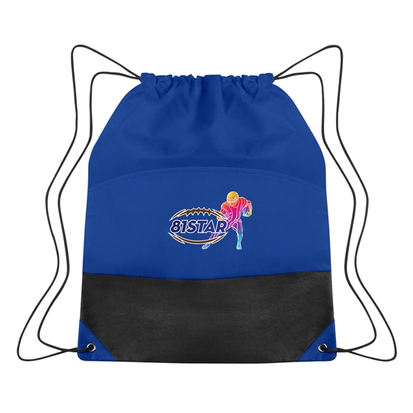 Non-Woven Two-Tone Drawstring Sports Pack - Non-Woven Two-Tone Drawstring Sports Pack - Image 8 of 12