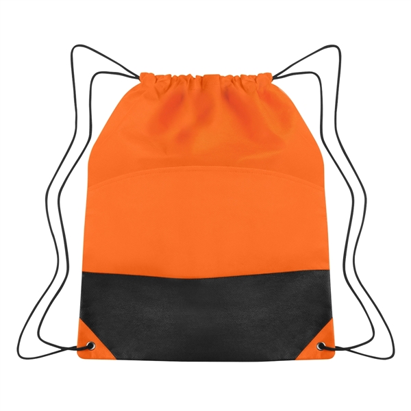 Non-Woven Two-Tone Drawstring Sports Pack - Non-Woven Two-Tone Drawstring Sports Pack - Image 10 of 12