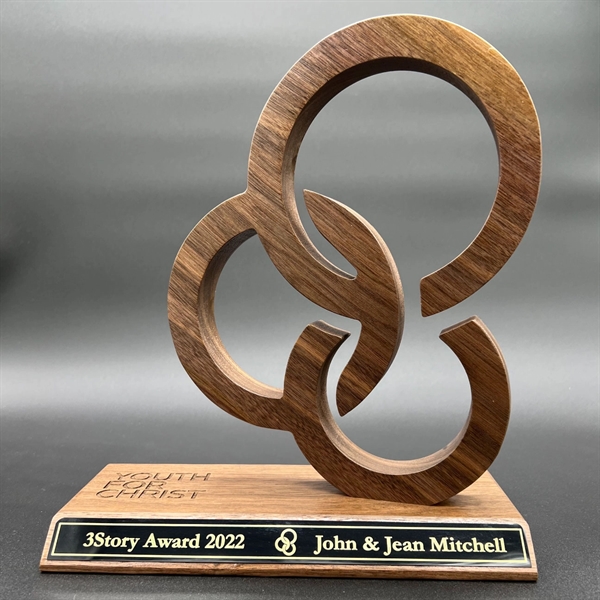 USA Grown Walnut Custom-Shaped Award - Corporate Gift - USA Grown Walnut Custom-Shaped Award - Corporate Gift - Image 0 of 0