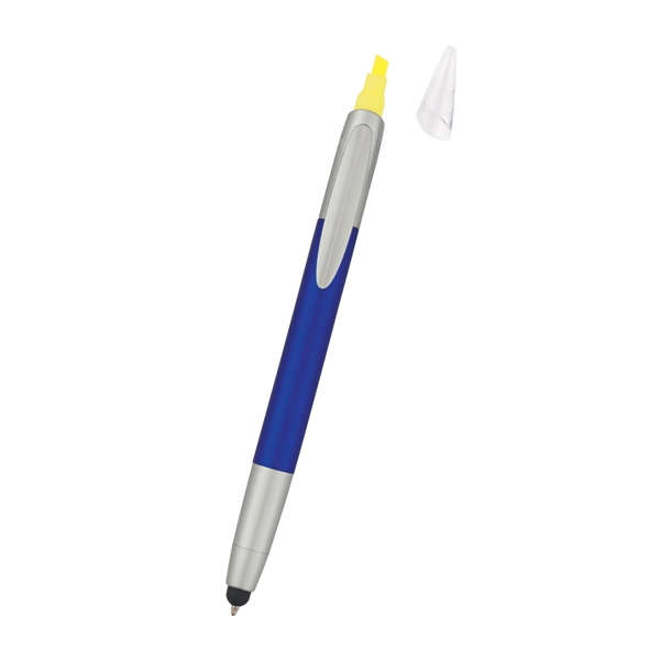 3-In-1 Pen With Highlighter and Stylus - 3-In-1 Pen With Highlighter and Stylus - Image 6 of 12