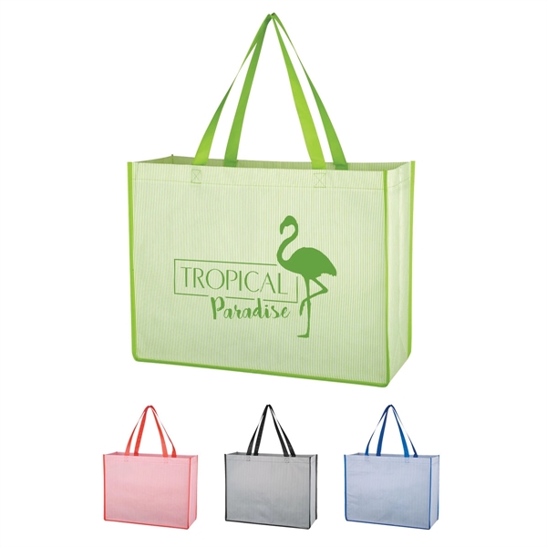Matte Laminated Non-Woven Bahama Tote Bag - Matte Laminated Non-Woven Bahama Tote Bag - Image 0 of 11