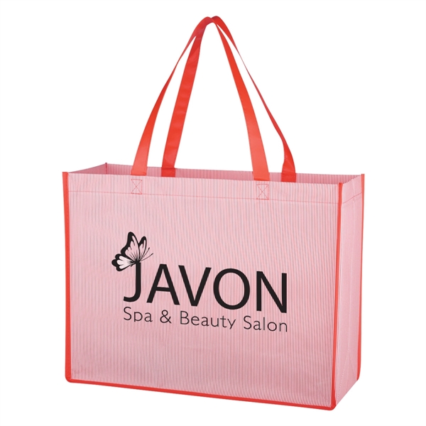 Matte Laminated Non-Woven Bahama Tote Bag - Matte Laminated Non-Woven Bahama Tote Bag - Image 8 of 11