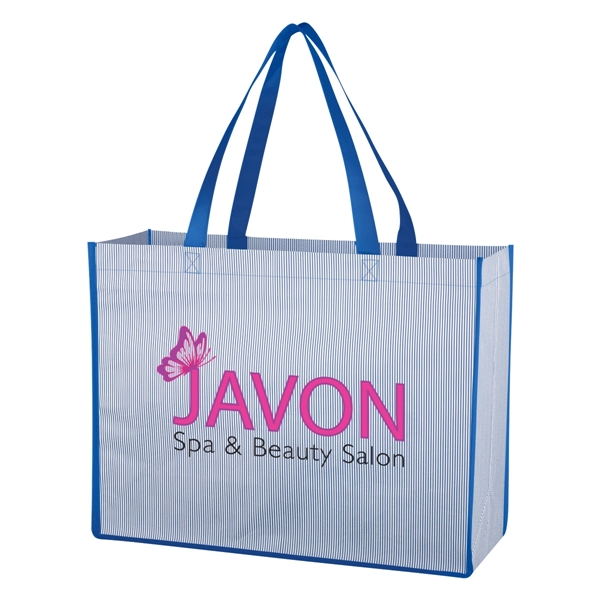 Matte Laminated Non-Woven Bahama Tote Bag - Matte Laminated Non-Woven Bahama Tote Bag - Image 10 of 11