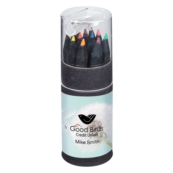 Blackwood 12-Piece Colored Pencil Set In Tube With Sharpener - Blackwood 12-Piece Colored Pencil Set In Tube With Sharpener - Image 1 of 5