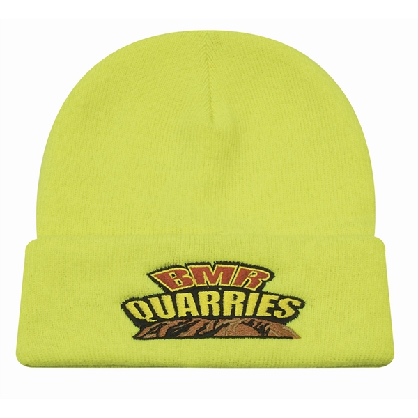Luminescent Safety Acrylic Beanie - Luminescent Safety Acrylic Beanie - Image 0 of 6