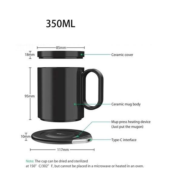 Wireless Charging Constant Temperature Coaster Set - Wireless Charging Constant Temperature Coaster Set - Image 1 of 2