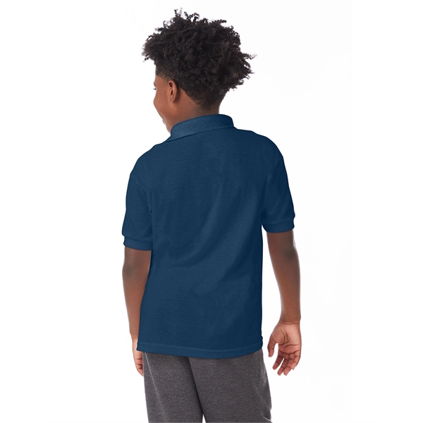 Hanes Youth EcoSmart® Jersey Knit Polo - Hanes Youth EcoSmart® Jersey Knit Polo - Image 38 of 62